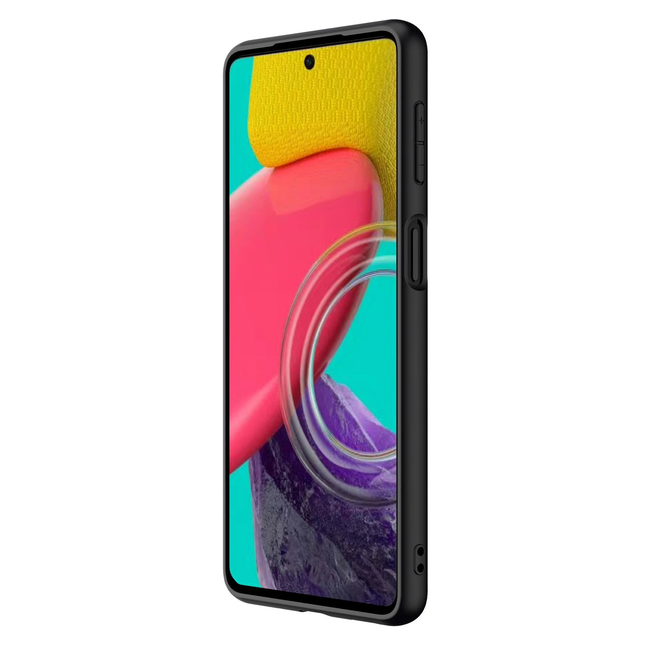Nillkin Textured Case durable reinforced case with gel frame and nylon back for Samsung Galaxy M53 5G black_5