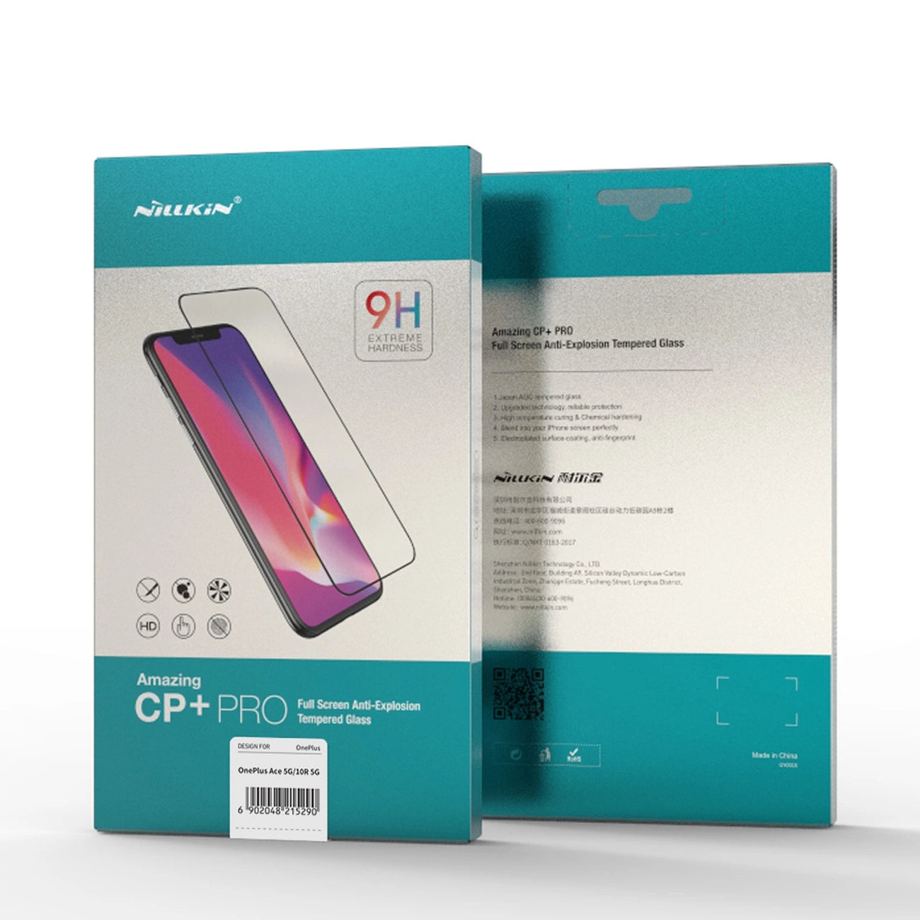 Nillkin CP+PRO ultra-thin tempered glass for the entire screen with a 0.2 mm frame 9H OnePlus Ace black_4