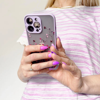 Design Case for iPhone 12 Pro Max floral purple_3