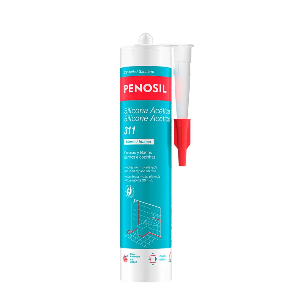 Silicone acÃ©tico cozinha e wc branco 311_0