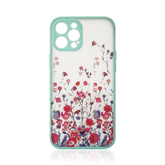 Design Case for iPhone 13 Pro Max flower blue_0