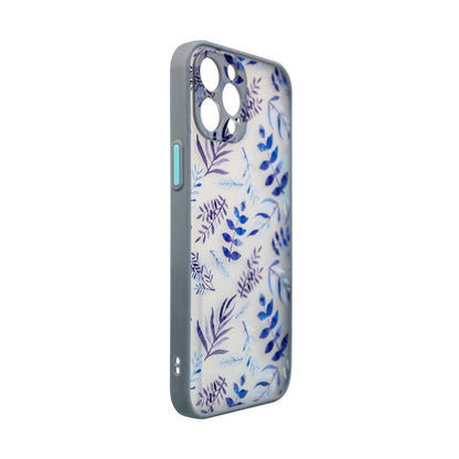 Design Case Cover for Samsung Galaxy A12 5G Flower Cover Dark Blue_2