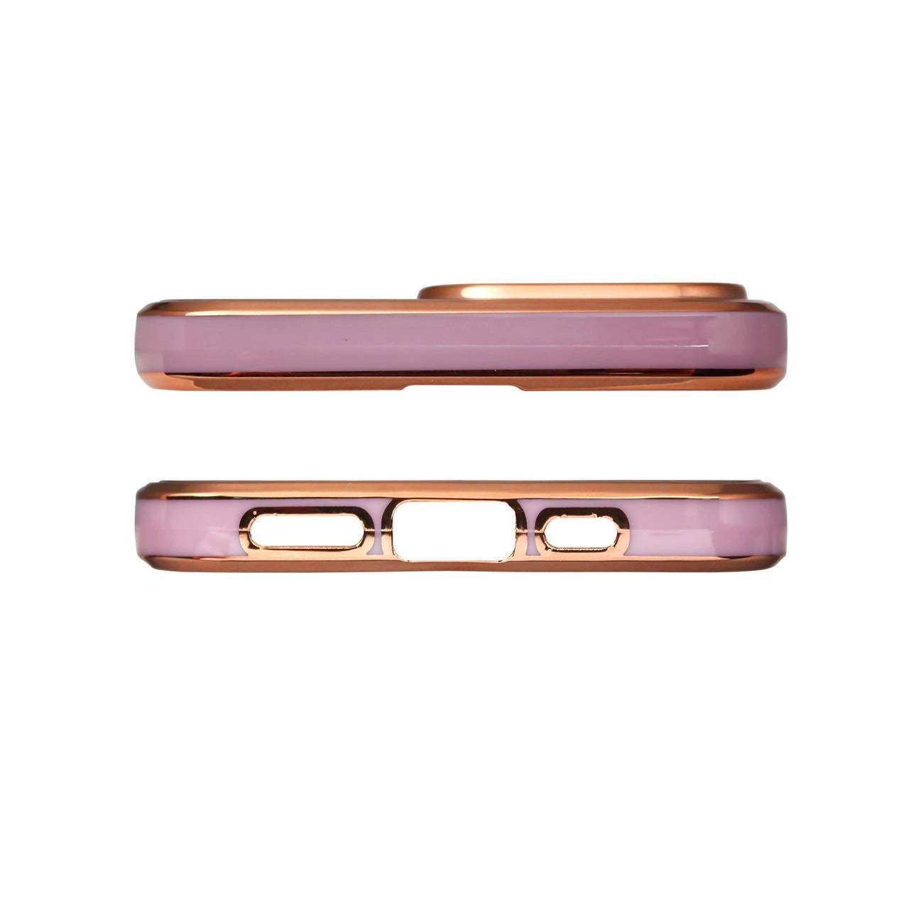Lighting Color Case for Xiaomi Redmi Note 11 gel cover with gold frame purple_2
