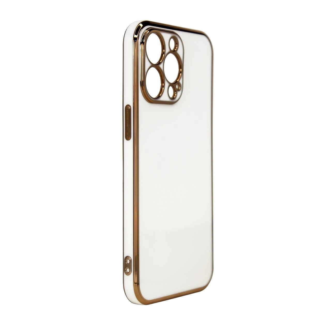 Lighting Color Case for Samsung Galaxy A13 5G gold frame gel cover white_1