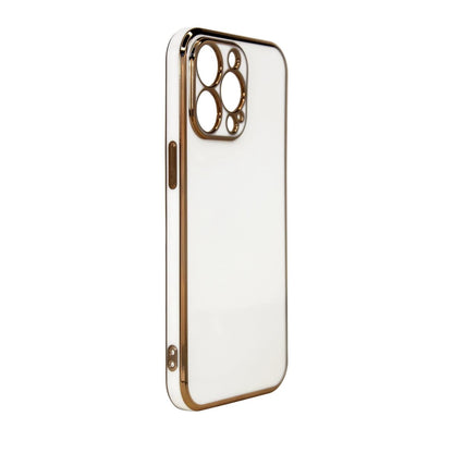 Lighting Color Case for Samsung Galaxy A13 5G gold frame gel cover white_1