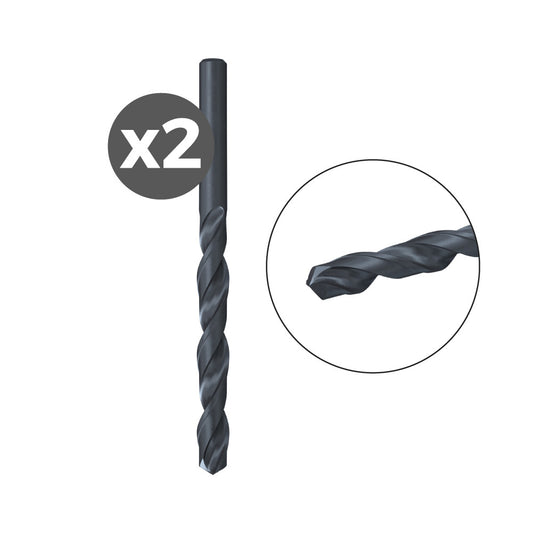 Pack 2 brocas par metal hss-r din338 1,0x12/34 / 2k 530403 fischer_0