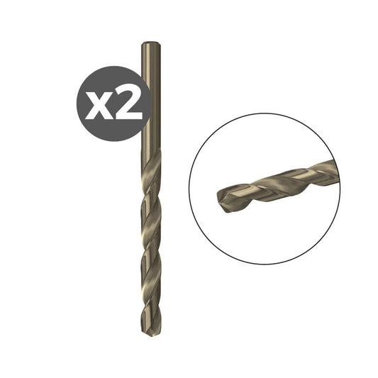 Pack 2 brocas para metal hss-co 1,0x12/34 / 2k 530491 fischer_0