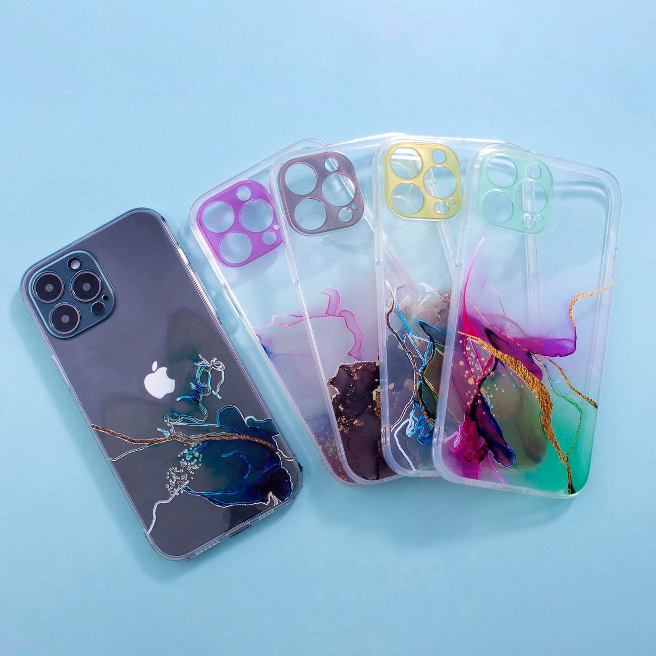 Marble Case for iPhone 12 Pro Max Gel Cover Marble Pink_6