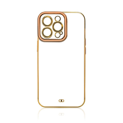Fashion Case Case for Samsung Galaxy A12 5G Gold Frame Gel Cover Gold_2