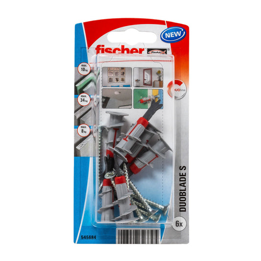 Blister 6 unid. duoblade s + parafuso 545684 fischer_0