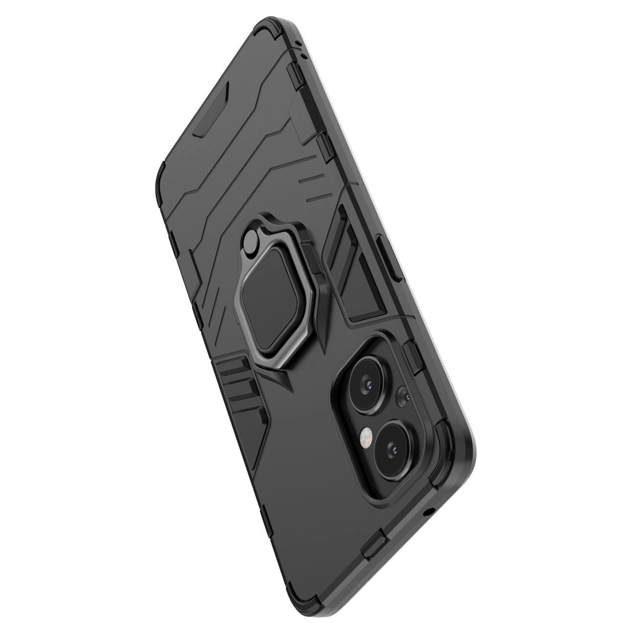 Ring Armor tough hybrid case cover + magnetic holder for OnePlus Nord N20 5G black_6