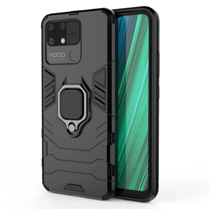 Ring Armor tough hybrid case cover + magnetic holder Realme Narzo 50A black_12