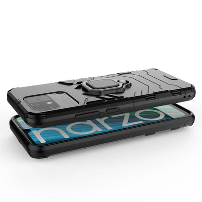 Ring Armor tough hybrid case cover + magnetic holder Realme Narzo 50A black_2