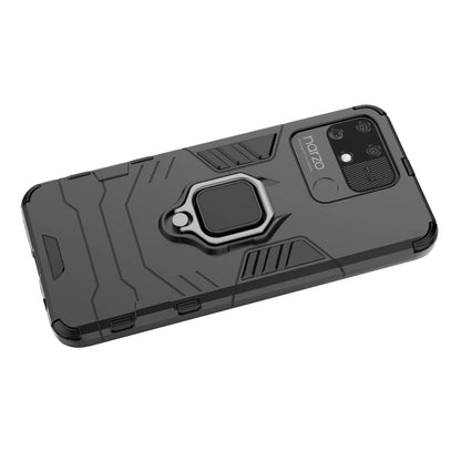 Ring Armor tough hybrid case cover + magnetic holder Realme Narzo 50A black_4