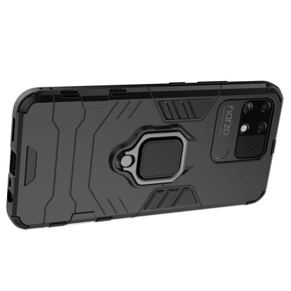 Ring Armor tough hybrid case cover + magnetic holder Realme Narzo 50A black_5