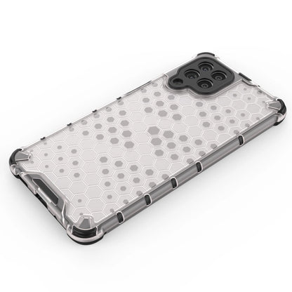 Honeycomb case armored cover with a gel frame for Samsung Galaxy M53 5G black_2
