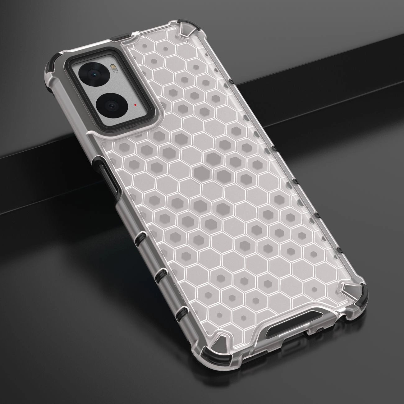Honeycomb case armored cover with gel frame Oppo A76 / Oppo A36 / Realme 9i transparent_17