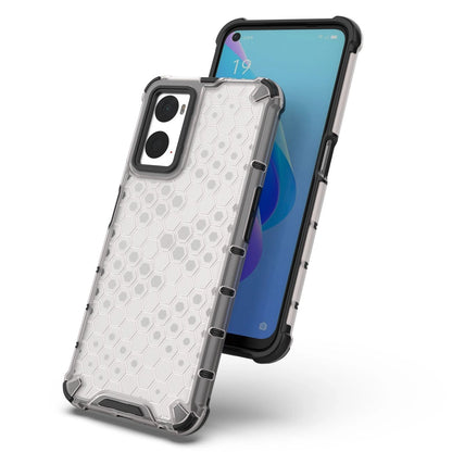 Honeycomb case armored cover with gel frame Oppo A76 / Oppo A36 / Realme 9i transparent_4