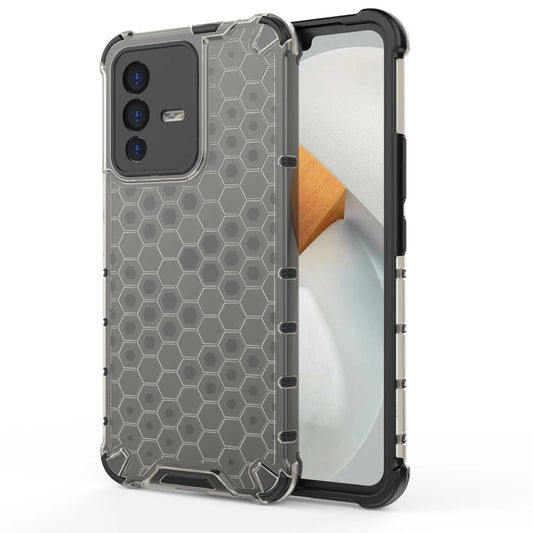 Honeycomb case armored cover with a gel frame Vivo V23 5G black_0