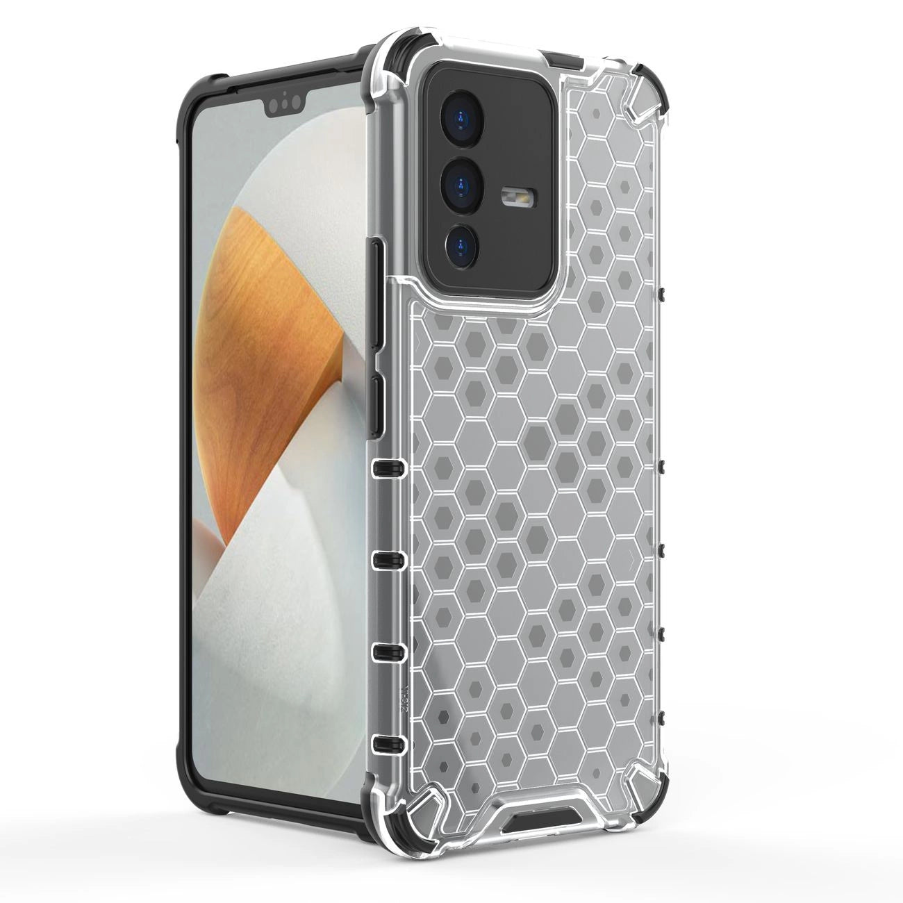 Honeycomb case armored cover with a gel frame Vivo V23 5G black_9