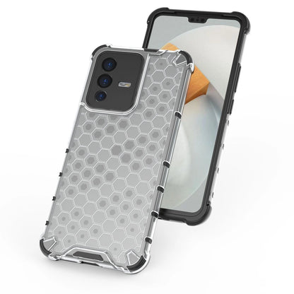 Honeycomb case armored cover with a gel frame Vivo V23 5G black_12