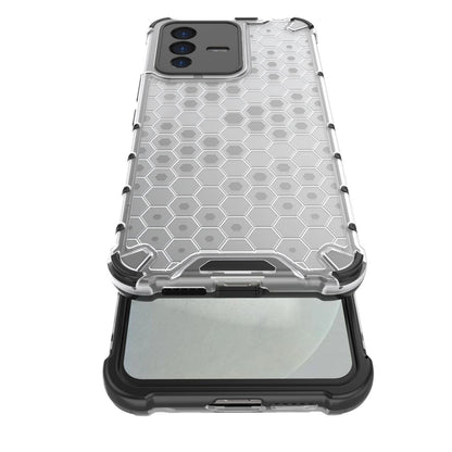 Honeycomb case armored cover with a gel frame Vivo V23 5G black_13