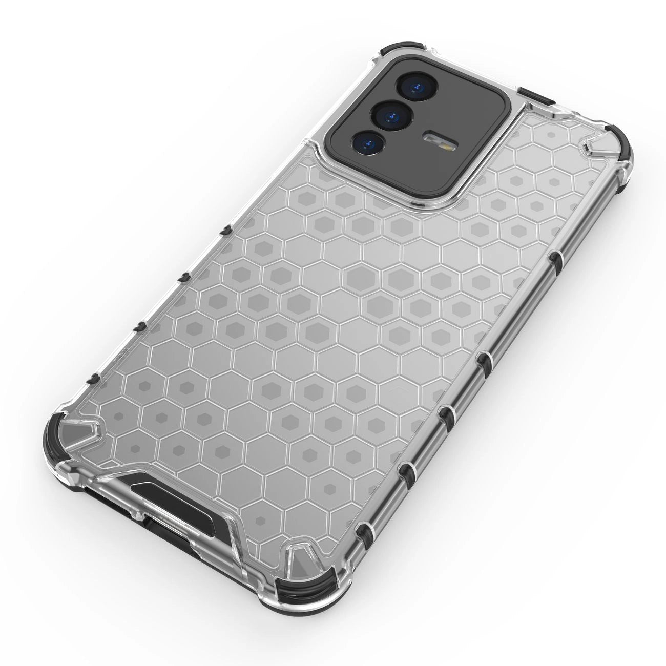 Honeycomb case armored cover with a gel frame Vivo V23 5G black_16