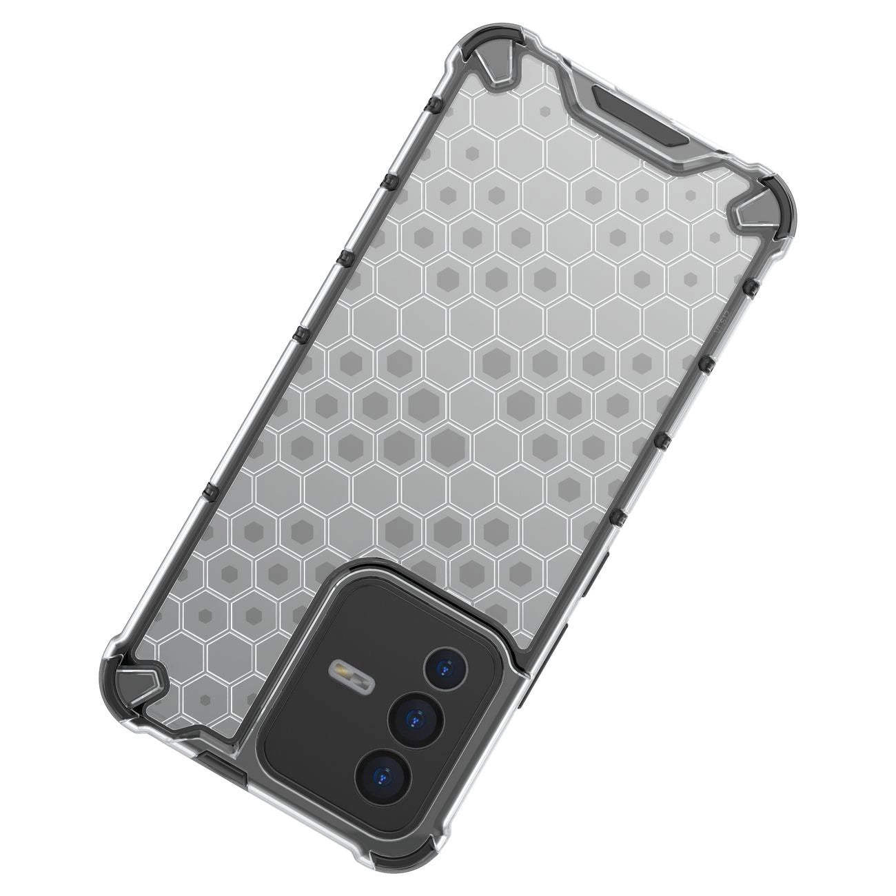 Honeycomb case armored cover with a gel frame Vivo V23 5G black_17