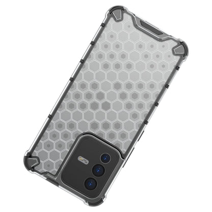 Honeycomb case armored cover with a gel frame Vivo V23 5G black_17