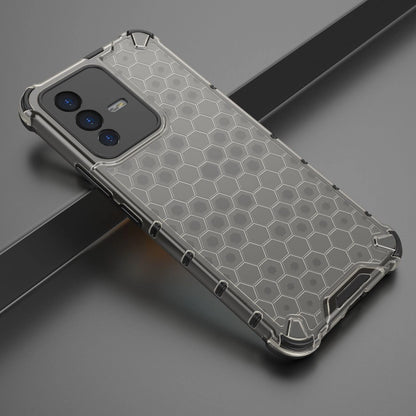 Honeycomb case armored cover with a gel frame Vivo V23 5G black_2