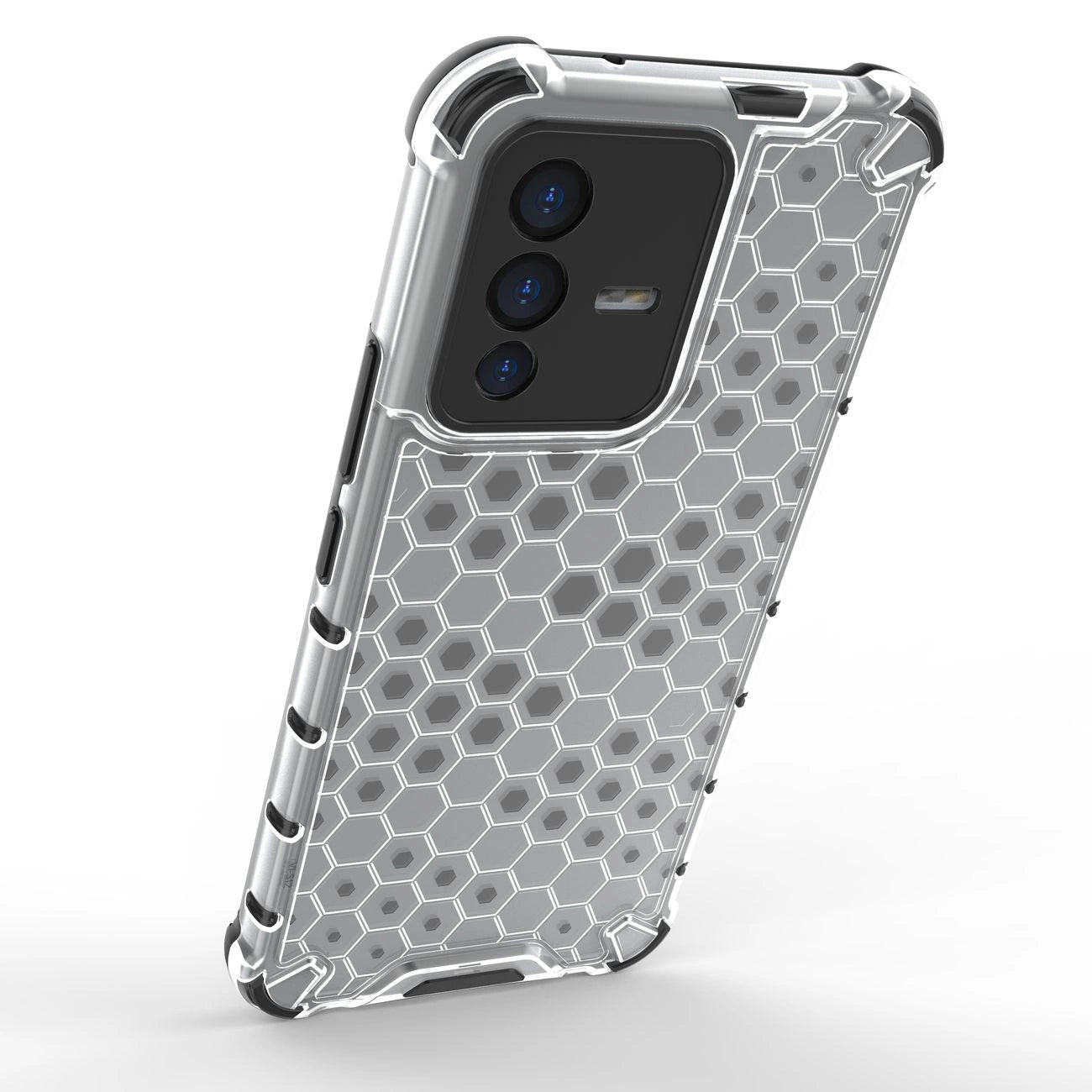 Honeycomb case armored cover with a gel frame Vivo V23 5G black_3