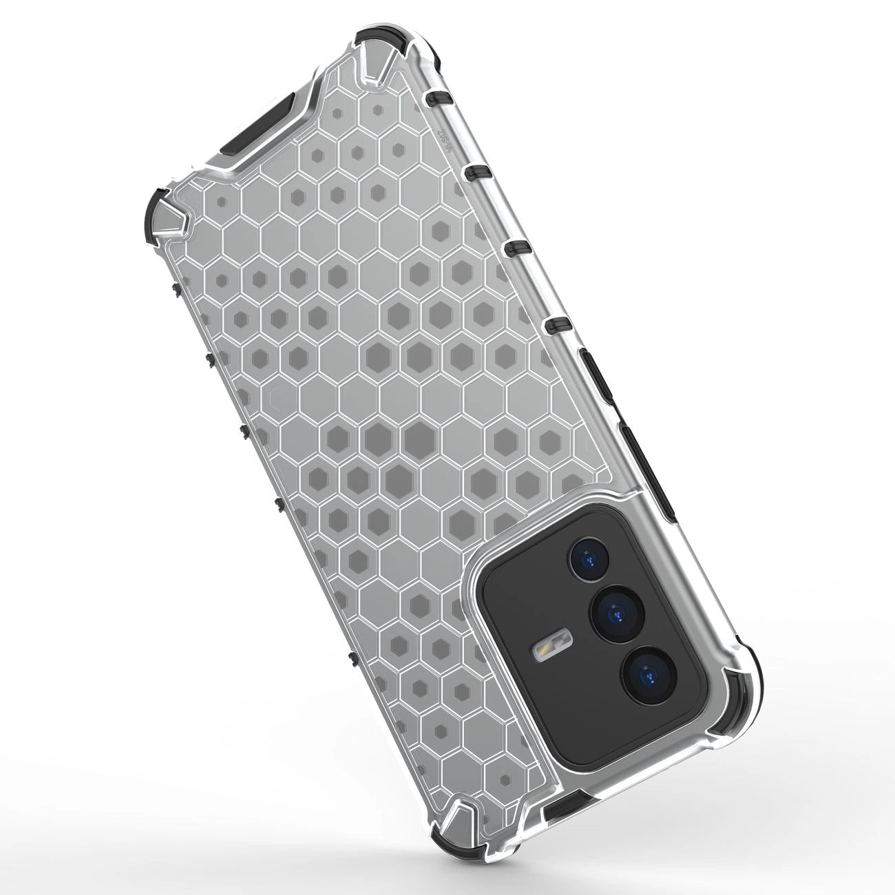 Honeycomb case armored cover with a gel frame Vivo V23 5G black_4