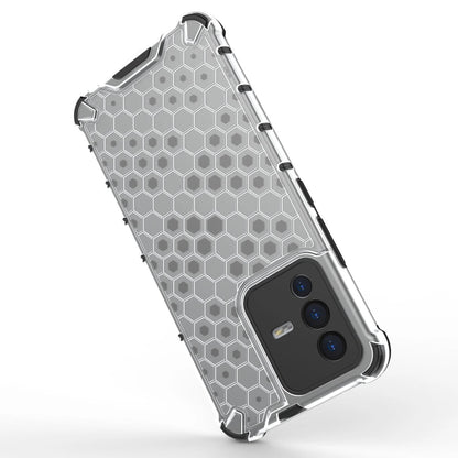Honeycomb case armored cover with a gel frame Vivo V23 5G black_4
