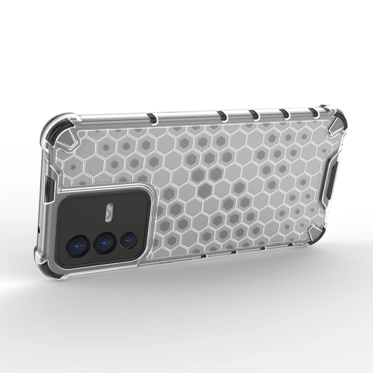 Honeycomb case armored cover with a gel frame Vivo V23 5G black_5