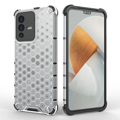 Honeycomb case armored cover with a gel frame Vivo V23 5G black_8