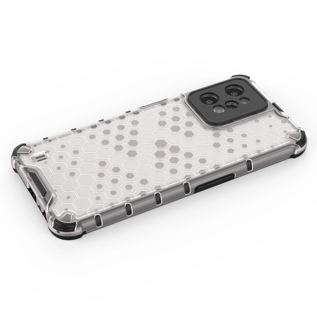Honeycomb case armored cover with a gel frame Realme C31 transparent_11