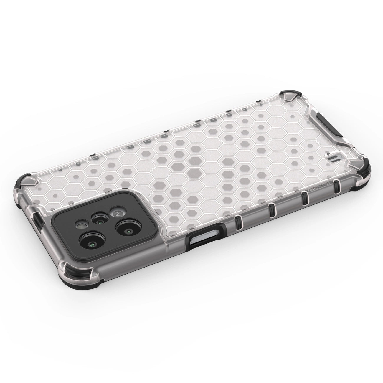 Honeycomb case armored cover with a gel frame Realme C31 transparent_12