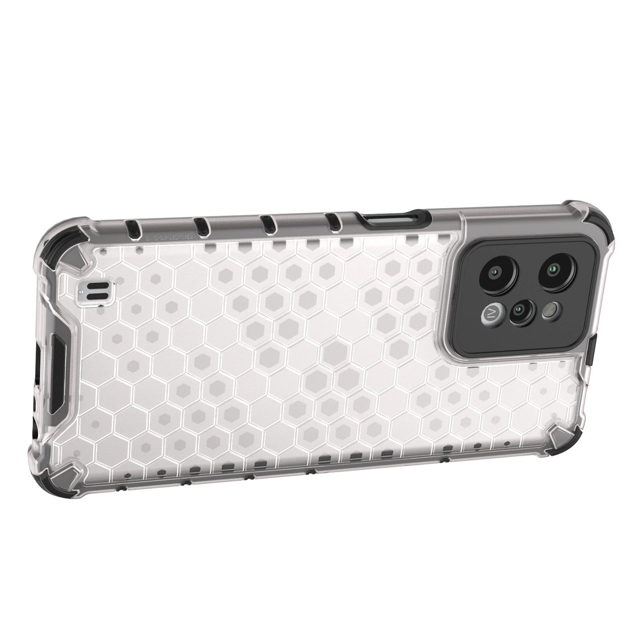 Honeycomb case armored cover with a gel frame Realme C31 transparent_13