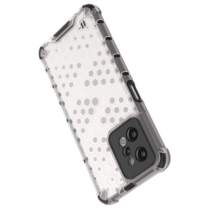 Honeycomb case armored cover with a gel frame Realme C31 transparent_14