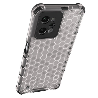 Honeycomb case armored cover with a gel frame Realme C31 transparent_15