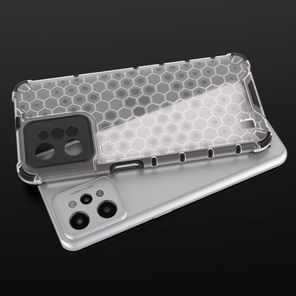 Honeycomb case armored cover with a gel frame Realme C31 transparent_7