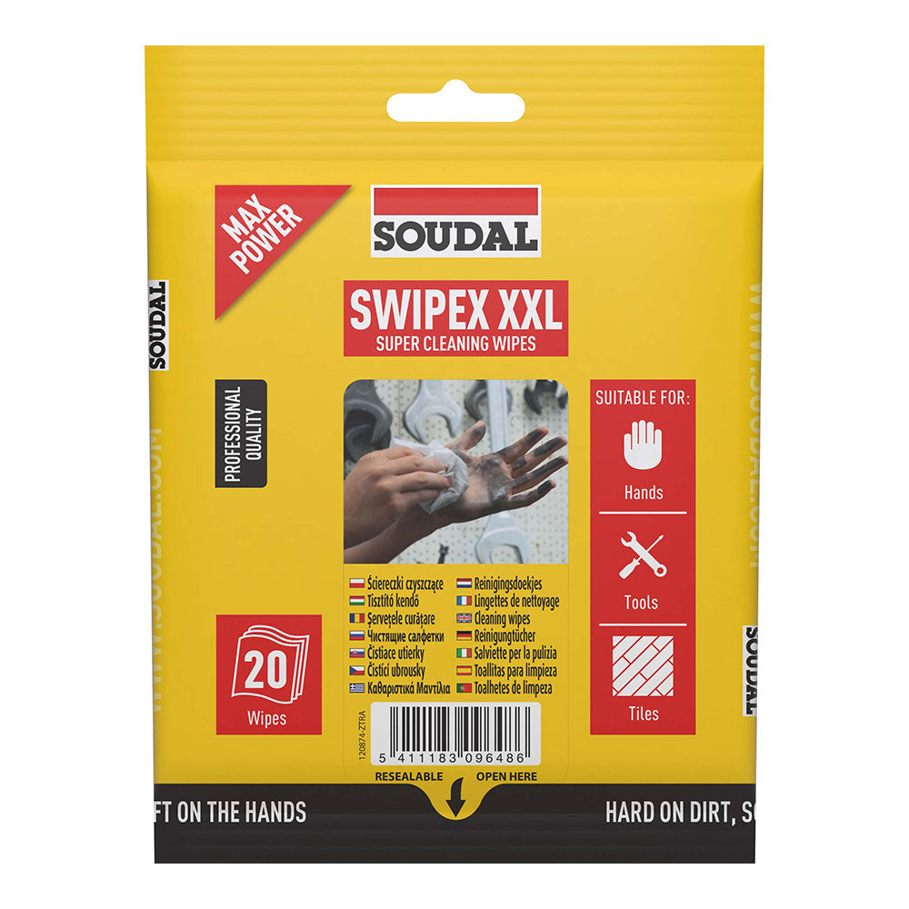 Saco de 20 toalhas swipex xxl soudal 120874_0