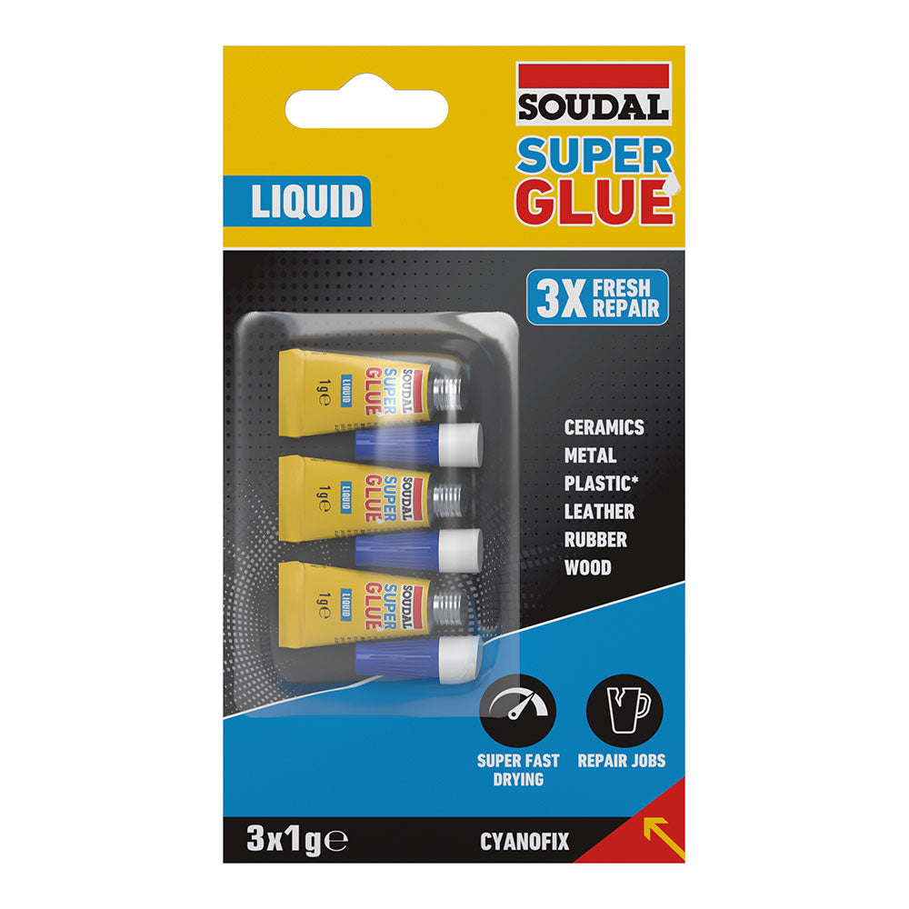 Super glue lÃ­quido 3 x 1 g_0