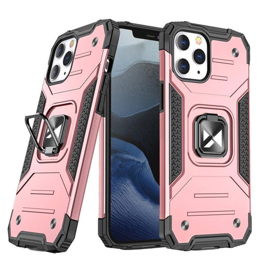 Wozinsky Ring Armor case for iPhone 14 Pro armored cover magnetic holder gold ring_0