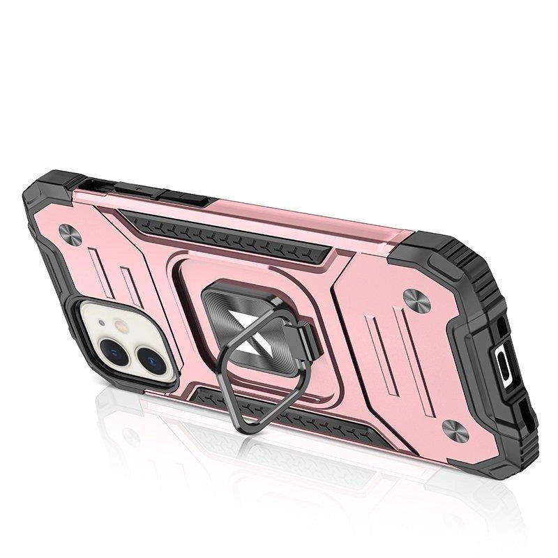 Wozinsky Ring Armor case for iPhone 14 Plus armored cover magnetic holder gold ring_2