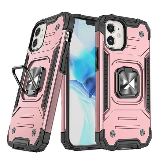 Wozinsky Ring Armor case for iPhone 14 armored cover magnetic holder gold ring_0