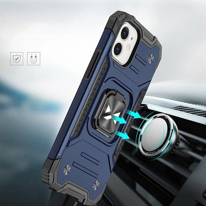 Wozinsky Ring Armor case for iPhone 14 armored cover magnetic holder ring blue_6