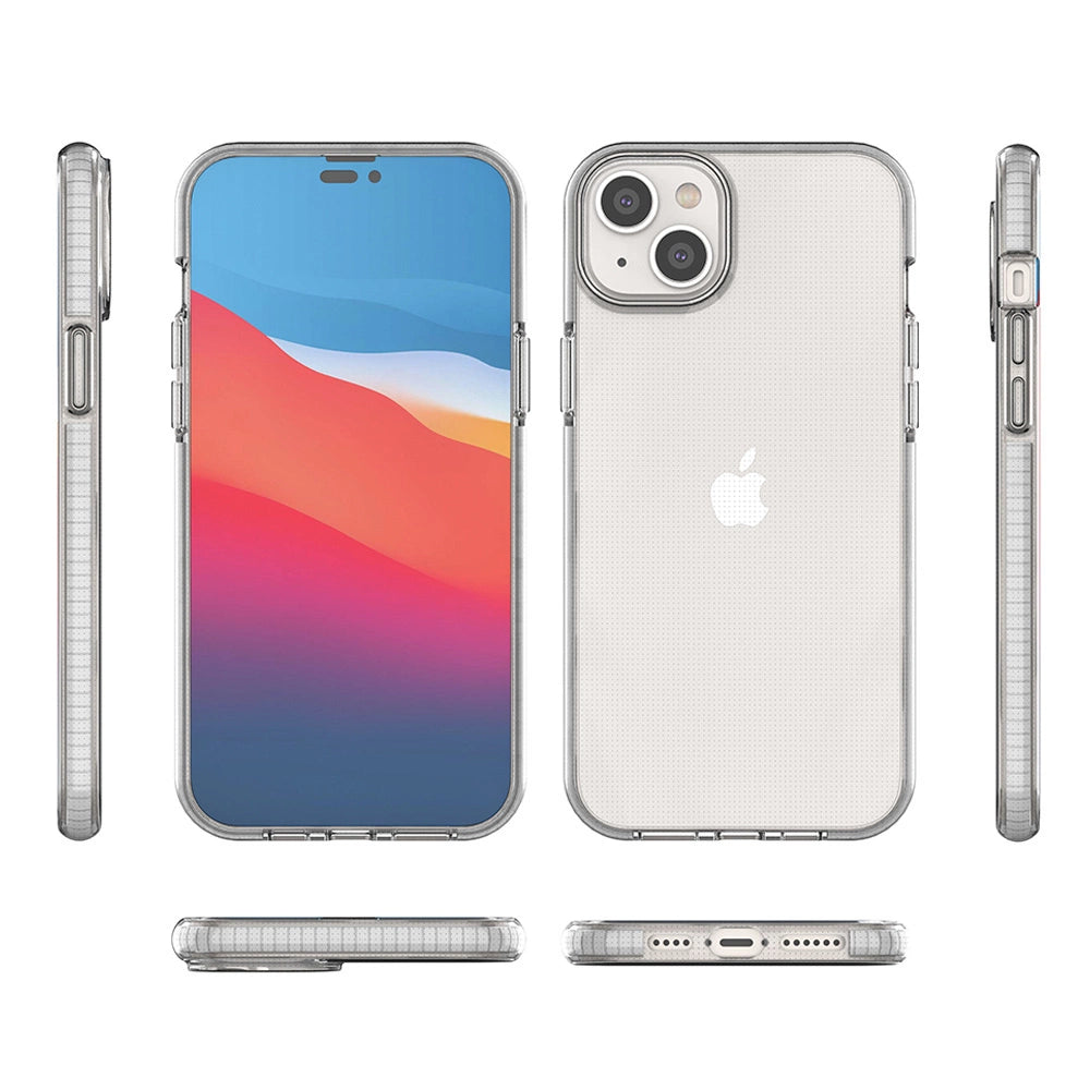 Spring Case case for iPhone 14 Plus silicone case with a frame black_1