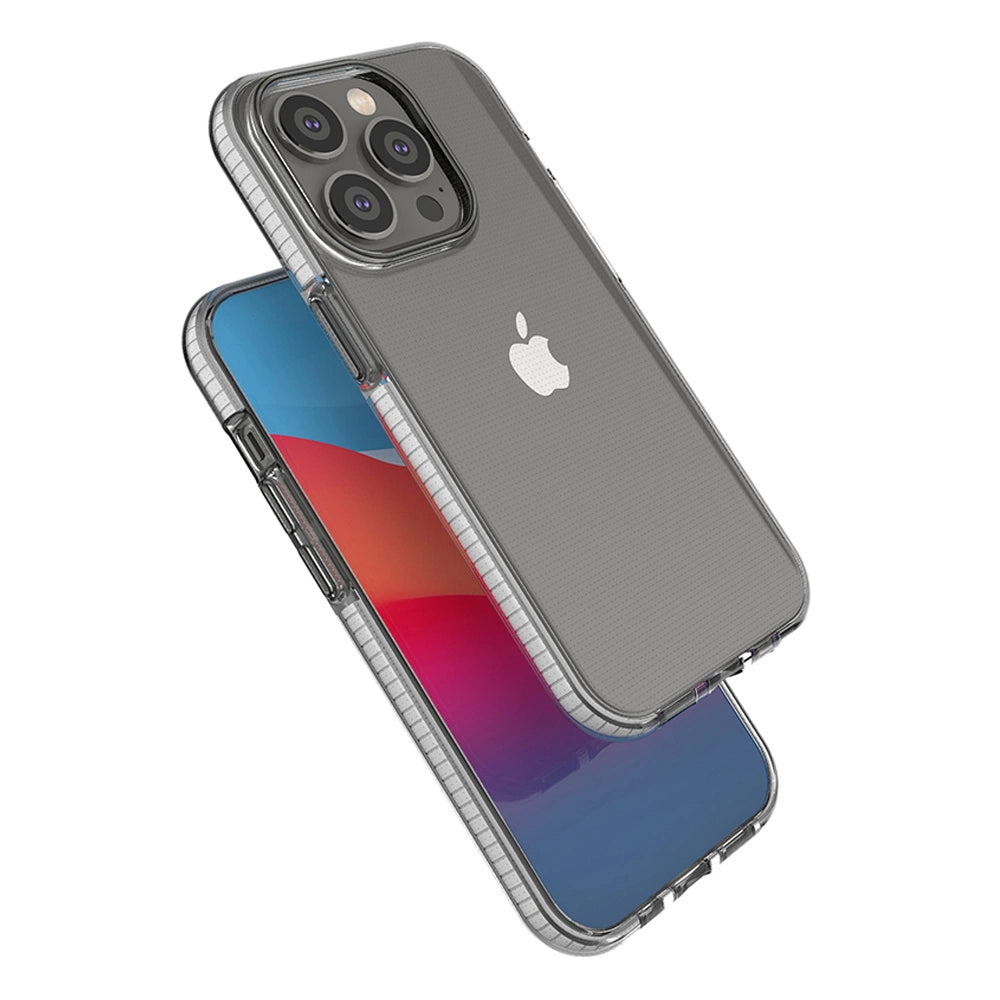 Spring Case case for iPhone 14 Pro silicone case with a frame black_3