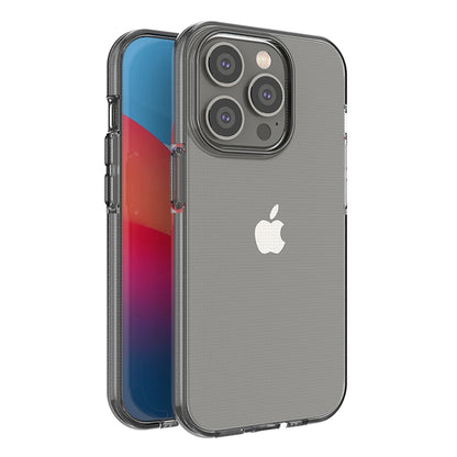 Spring Case case for iPhone 14 Pro silicone case with a frame black_0